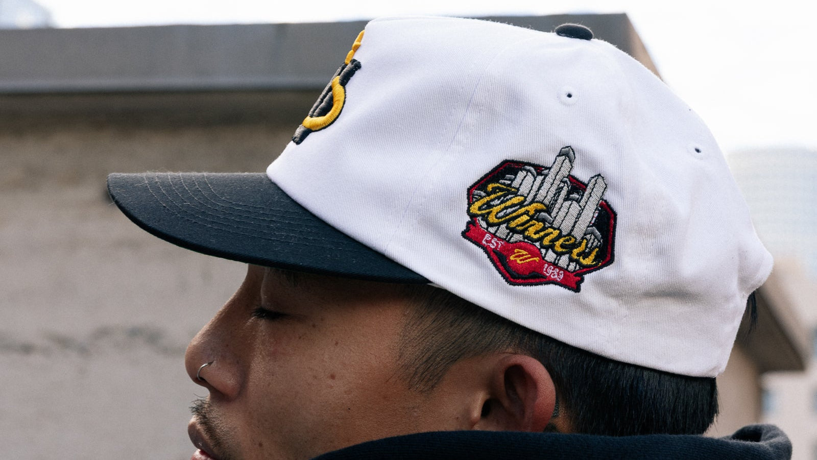 Winner Circle “Crown’d” Hat – White/Black Edition