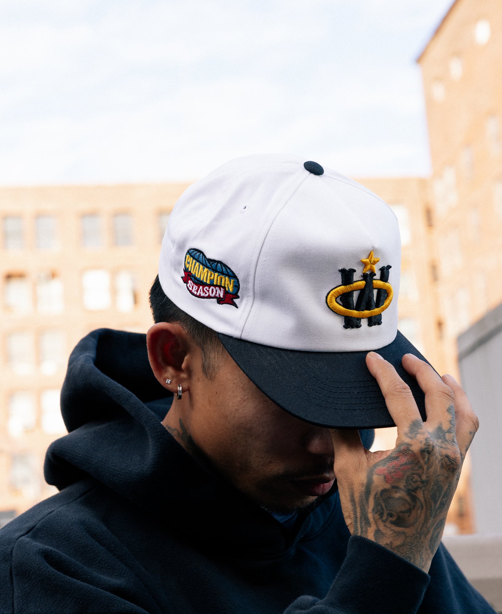 Winner Circle “Crown’d” Hat – White/Black Edition