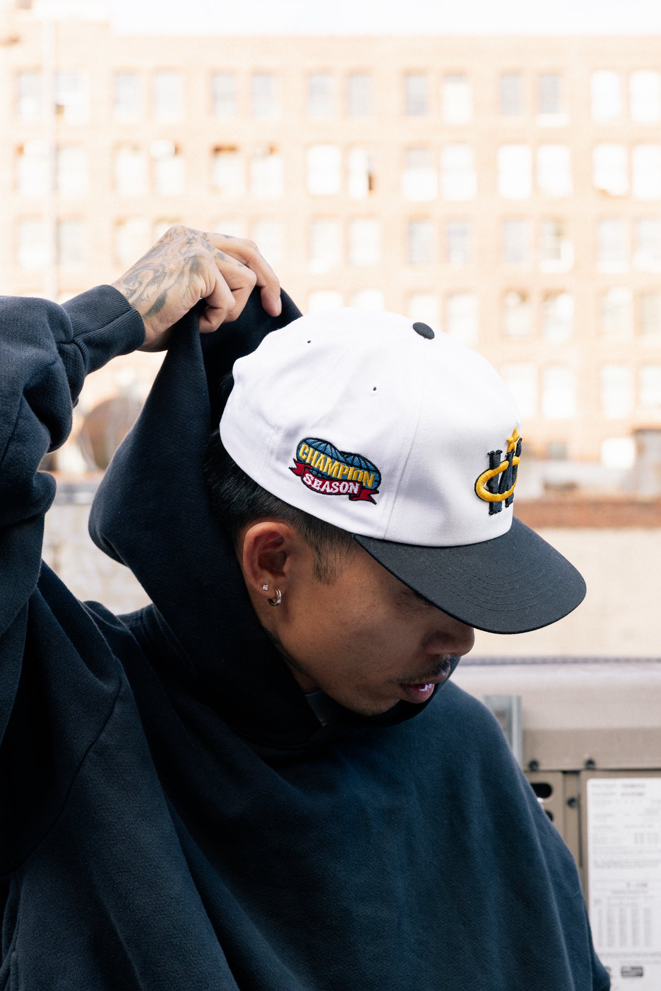 Winner Circle “Crown’d” Hat – White/Black Edition
