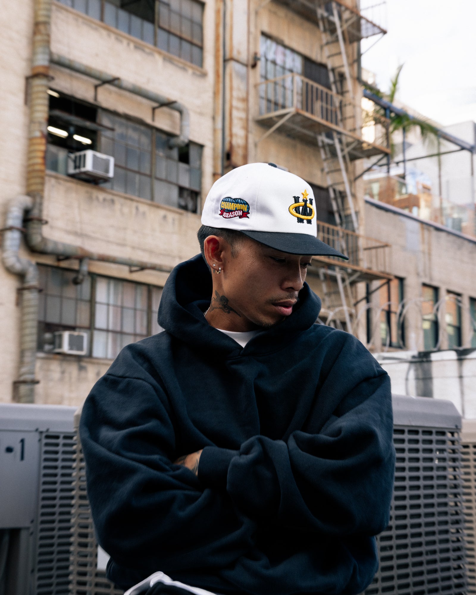 Winner Circle “Crown’d” Hat – White/Black Edition