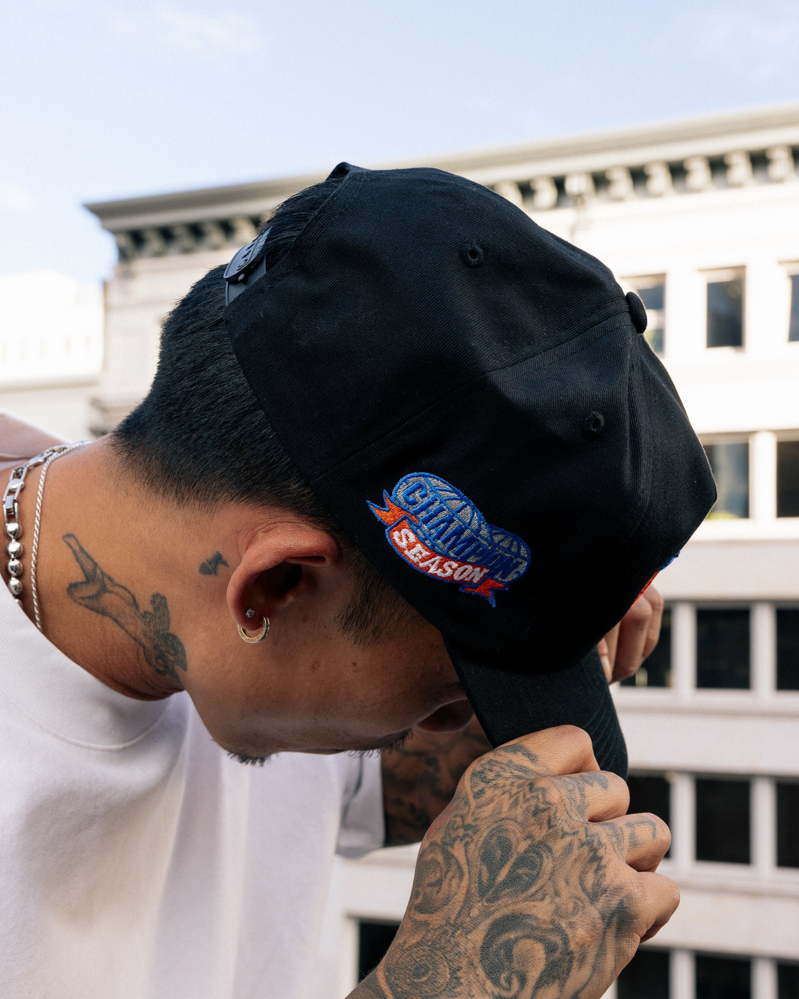 Winner Circle “Empire” Hat – Black/Mets Blue Edition
