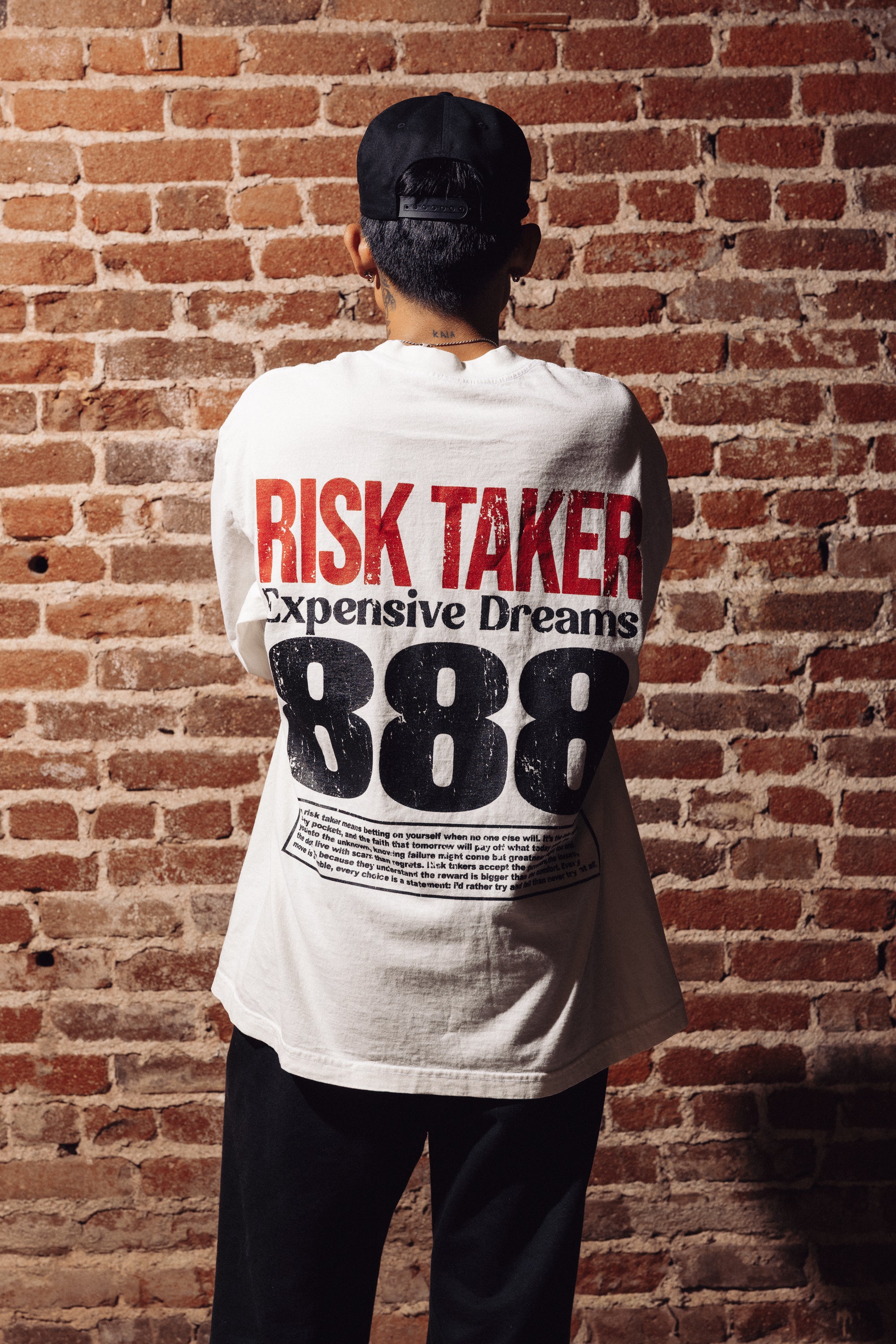 Winner Circle “RISK TAKER” Long Sleeve – Off White